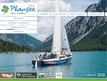Tablet Screenshot of camping-plansee.com